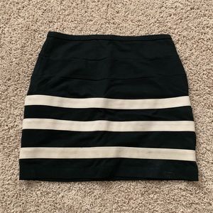 Striped power skirt